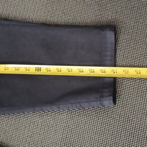 CHRISTOPHER BANKS blue capris pants. "Signature Comfort".  Size 4 - Picture 8 of 13